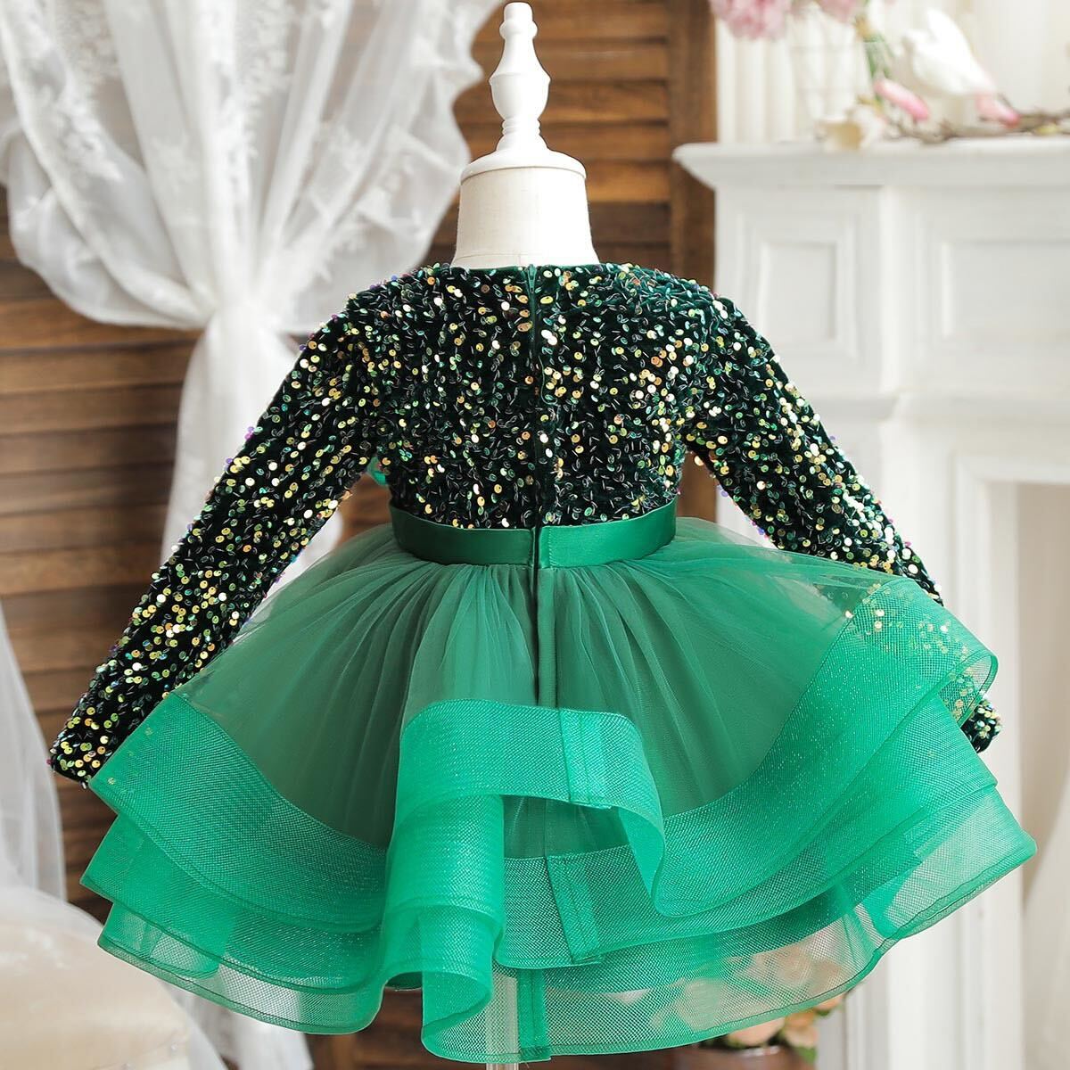 Blair Baby Girl Pink Layered Party Dress main image 1
