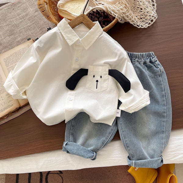 Dog Made shirt and denim set