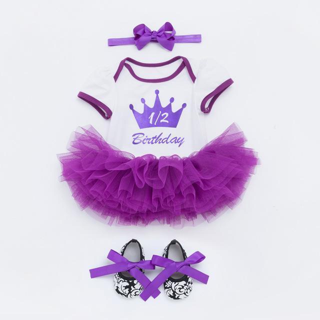 Half Birthday Tutu Dress for Girls BabyMonk Half Birthday Tutu Dress for Girls BabyMonk