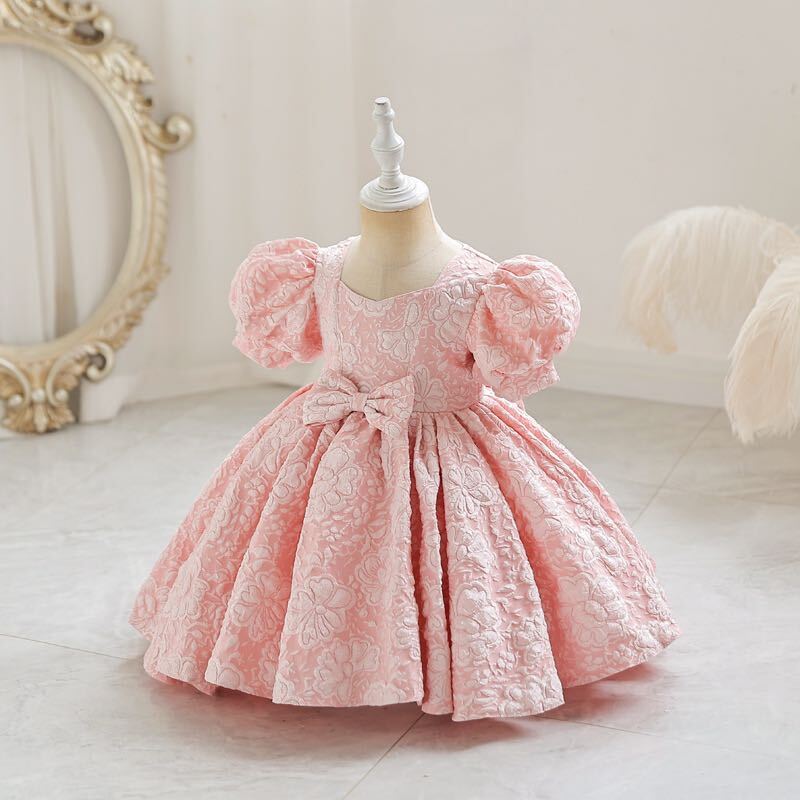 Embroidery Baby Girls Party Dress for 1-5 Years 2023 New Vintage Kids  Birthday Princess Dress Flower Elegant Ceremony Tutu Gowns - AliExpress