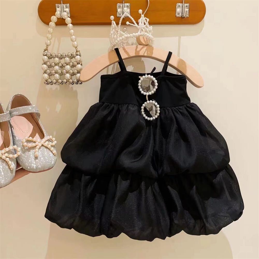 The Princess Has Arrived Embroidered Newborn Gown in Black – Tutu Spoiled