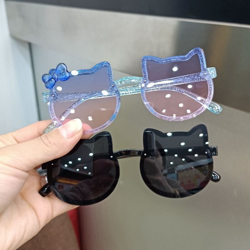 Hello Kitty Kids BABY TODDLER Girls Boy Sunglasses Black White Pink Cute  Glasses | eBay